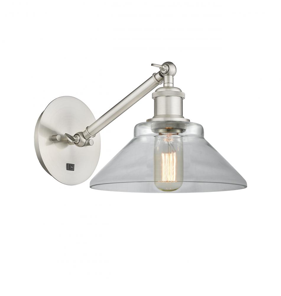 Orwell - 1 Light - 8 inch - Brushed Satin Nickel - Adjustable Sconce