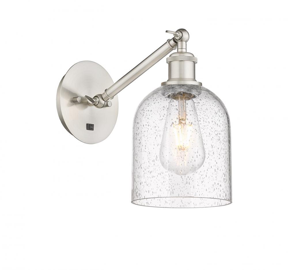 Bella - 1 Light - 6 inch - Brushed Satin Nickel - Adjustable Sconce