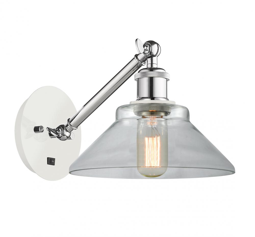 Orwell - 1 Light - 8 inch - White Polished Chrome - Adjustable Sconce