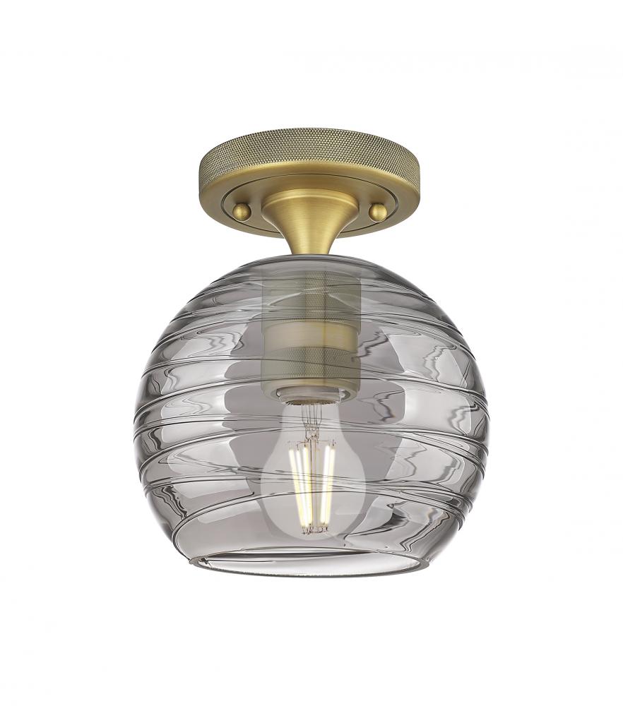 Crown Point - 1 Light - 6 inch - Brushed Brass - Flush Mount