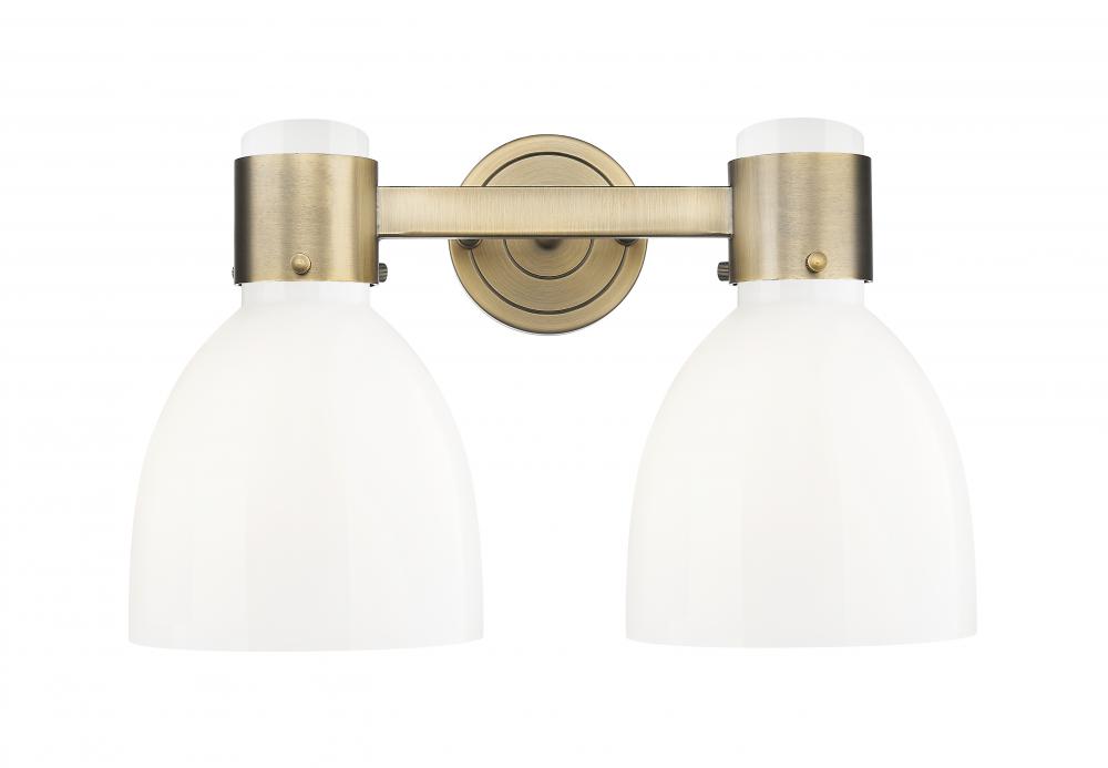 Lawton Bell - 2 Light - 17 inch - Brushed Brass - Bath Vanity Light