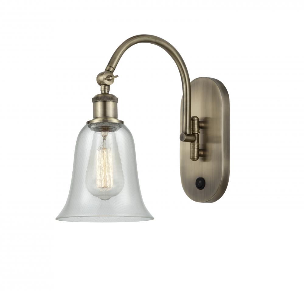 Hanover - 1 Light - 6 inch - Antique Brass - Adjustable Swing Arm