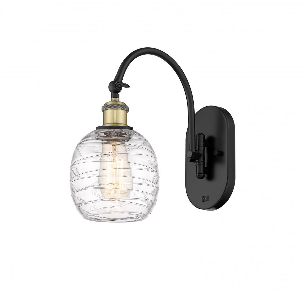 Belfast - 1 Light - 6 inch - Black Antique Brass - Adjustable Swing Arm