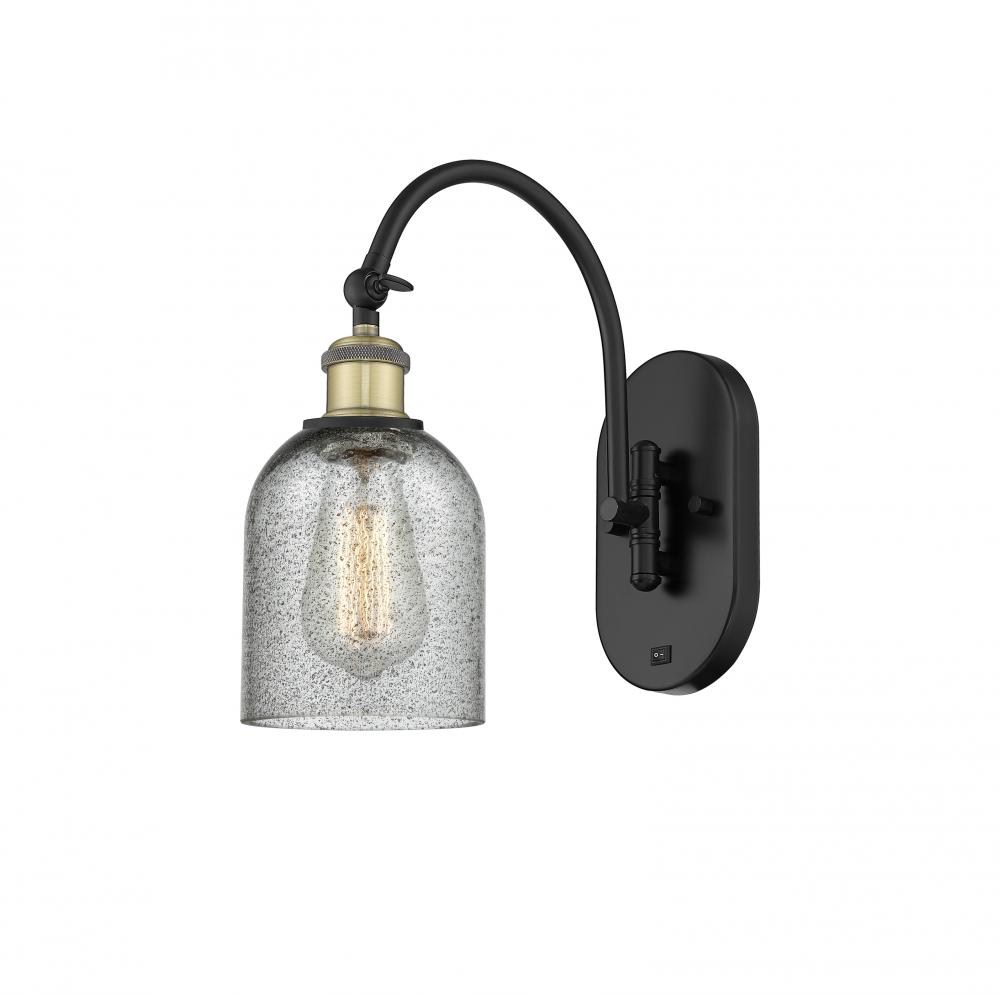 Caledonia - 1 Light - 5 inch - Black Antique Brass - Adjustable Swing Arm