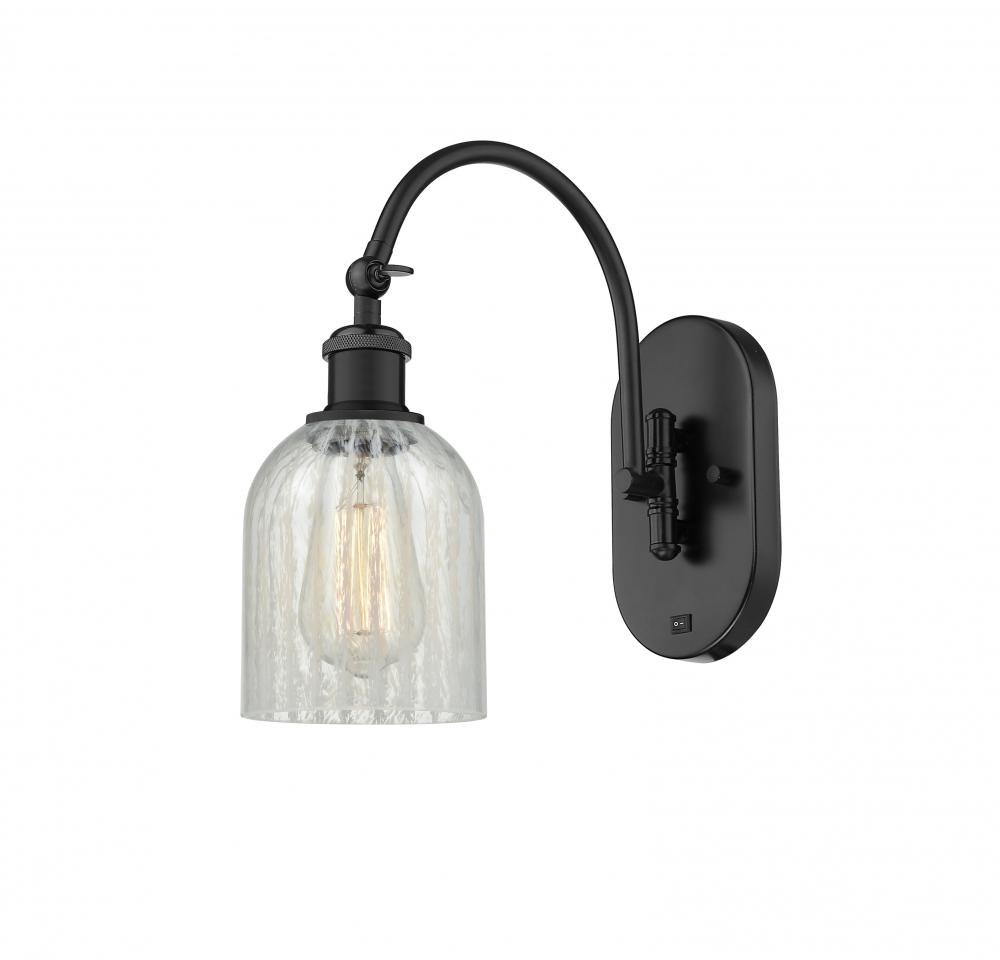 Caledonia - 1 Light - 5 inch - Matte Black - Adjustable Swing Arm