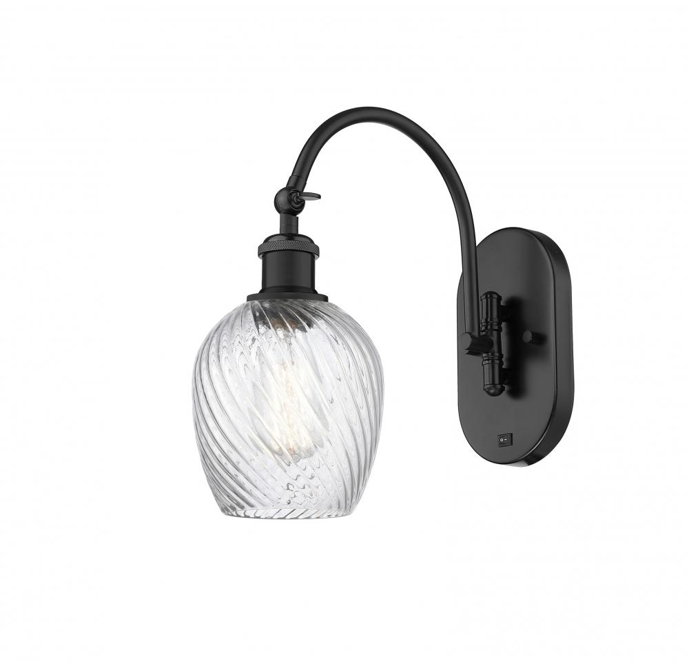 Salina - 1 Light - 6 inch - Matte Black - Adjustable Swing Arm