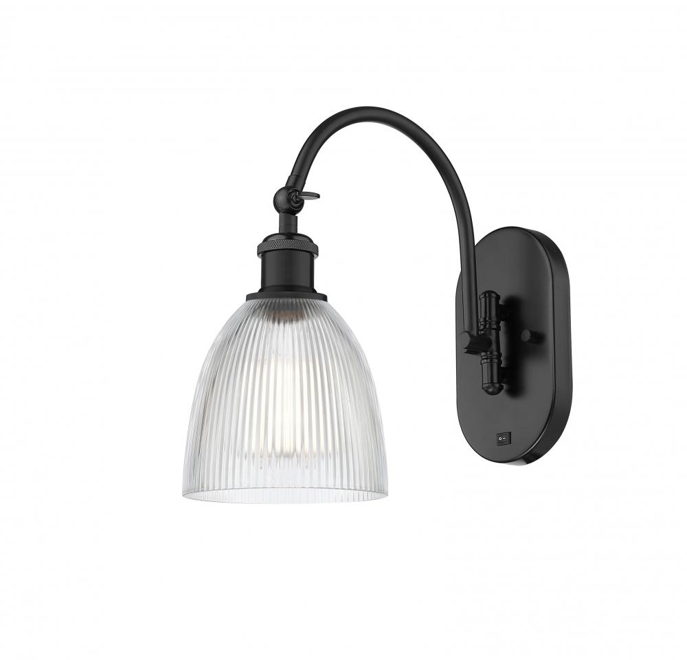 Castile - 1 Light - 6 inch - Matte Black - Adjustable Swing Arm