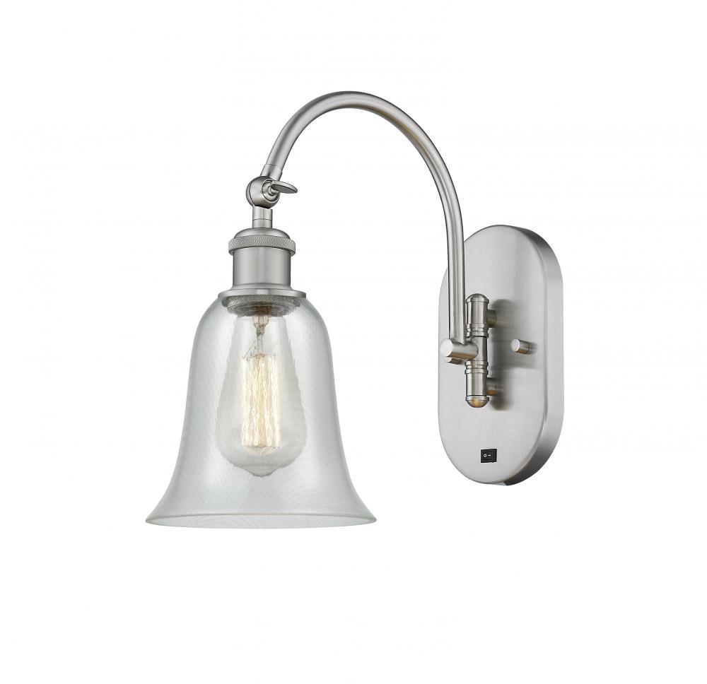Hanover - 1 Light - 6 inch - Brushed Satin Nickel - Adjustable Swing Arm