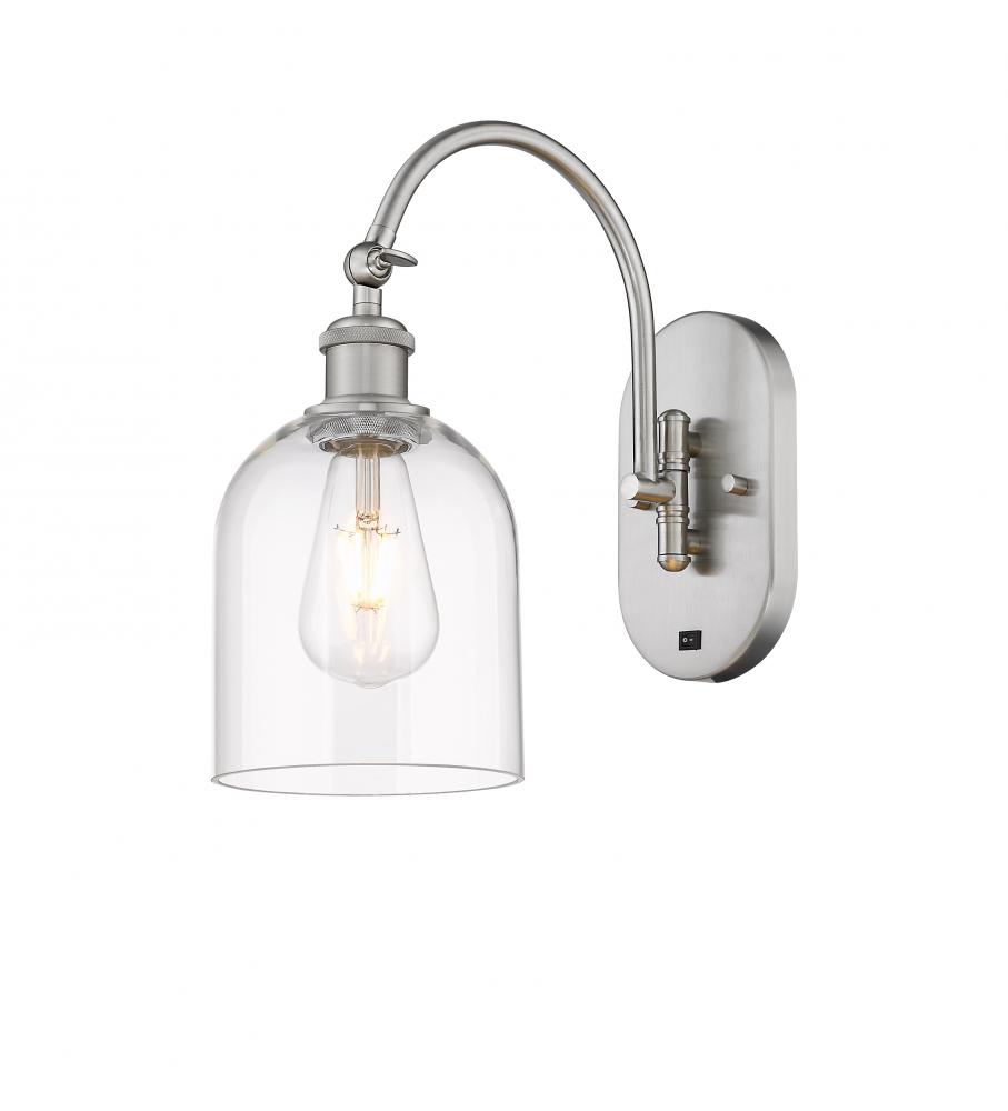 Bella - 1 Light - 6 inch - Brushed Satin Nickel - Adjustable Swing Arm