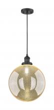 Innovations Lighting 201C-BK-G208-12 - Beacon - 1 Light - 12 inch - Matte Black - Cord hung - Mini Pendant