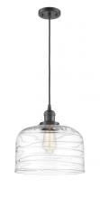 Innovations Lighting 201C-OB-G713-L - Bell - 1 Light - 12 inch - Oil Rubbed Bronze - Cord hung - Mini Pendant