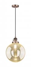 Innovations Lighting 201CSW-AC-G208-10 - Beacon - 1 Light - 10 inch - Antique Copper - Cord hung - Mini Pendant