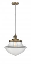 Innovations Lighting 201CSW-BB-G542 - Oxford - 1 Light - 12 inch - Brushed Brass - Cord hung - Mini Pendant