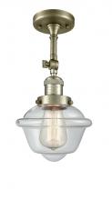 Innovations Lighting 201F-AB-G532 - Oxford - 1 Light - 7 inch - Antique Brass - Semi-Flush Mount