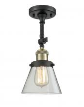 Innovations Lighting 201F-BAB-G62-LED - Cone - 1 Light - 6 inch - Black Antique Brass - Adjustable Semi-Flush Mount