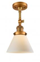 Innovations Lighting 201F-BB-G41 - Cone - 1 Light - 8 inch - Brushed Brass - Adjustable Semi-Flush Mount