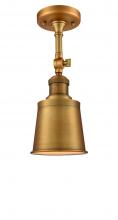 Innovations Lighting 201F-BB-M9-BB - Addison - 1 Light - 5 inch - Brushed Brass - Adjustable Semi-Flush Mount