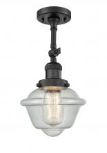 Innovations Lighting 201F-BK-G534 - Oxford - 1 Light - 7 inch - Matte Black - Adjustable Semi-Flush Mount