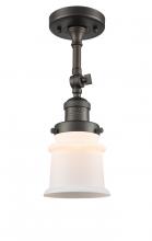 Innovations Lighting 201F-OB-G181S-LED - Canton - 1 Light - 5 inch - Oil Rubbed Bronze - Adjustable Semi-Flush Mount