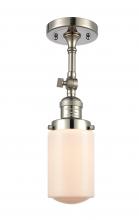Innovations Lighting 201F-PN-G311 - Dover - 1 Light - 5 inch - Polished Nickel - Adjustable Semi-Flush Mount