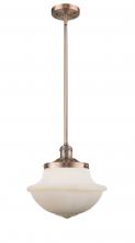 Innovations Lighting 201S-AC-G541 - Oxford - 1 Light - 12 inch - Antique Copper - Stem Hung - Mini Pendant