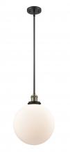 Innovations Lighting 201S-BAB-G201-12 - Beacon - 1 Light - 12 inch - Black Antique Brass - Stem Hung - Mini Pendant