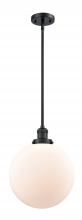 Innovations Lighting 201S-BK-G201-12 - Beacon - 1 Light - 12 inch - Matte Black - Stem Hung - Mini Pendant