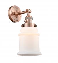 Innovations Lighting 203SW-AC-G181-LED - Canton - 1 Light - 7 inch - Antique Copper - Sconce