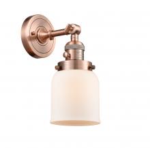 Innovations Lighting 203SW-AC-G51-LED - Bell - 1 Light - 5 inch - Antique Copper - Sconce