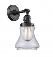 Innovations Lighting 203SW-BK-G192 - Bellmont - 1 Light - 7 inch - Matte Black - Adjustable Sconce