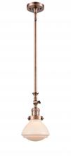 Innovations Lighting 206-AC-G321 - Olean - 1 Light - 7 inch - Antique Copper - Stem Hung - Mini Pendant