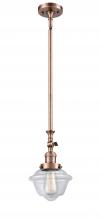 Innovations Lighting 206-AC-G532 - Oxford - 1 Light - 7 inch - Antique Copper - Stem Hung - Mini Pendant