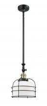 Innovations Lighting 206-BAB-G71-CE - Bell Cage - 1 Light - 9 inch - Black Antique Brass - Stem Hung - Adjustable Mini Pendant