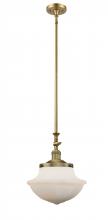 Innovations Lighting 206-BB-G541 - Oxford - 1 Light - 12 inch - Brushed Brass - Stem Hung - Adjustable Mini Pendant