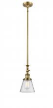 Innovations Lighting 206-BB-G64 - Cone - 1 Light - 6 inch - Brushed Brass - Stem Hung - Mini Pendant