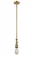 Innovations Lighting 206-BB - Bare Bulb - 1 Light - 3 inch - Brushed Brass - Stem Hung - Mini Pendant