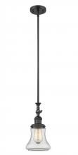 Innovations Lighting 206-BK-G192 - Bellmont - 1 Light - 6 inch - Matte Black - Stem Hung - Adjustable Mini Pendant