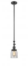Innovations Lighting 206-OB-G52 - Bell - 1 Light - 5 inch - Oil Rubbed Bronze - Stem Hung - Adjustable Mini Pendant