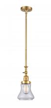 Innovations Lighting 206-SG-G192 - Bellmont - 1 Light - 6 inch - Satin Gold - Stem Hung - Adjustable Mini Pendant