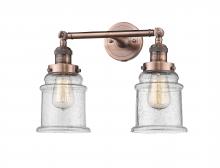 Innovations Lighting 208-AC-G184 - Canton - 2 Light - 17 inch - Antique Copper - Adjustable Bath Vanity Light