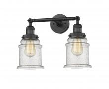Innovations Lighting 208-BK-G184 - Canton - 2 Light - 17 inch - Matte Black - Adjustable Bath Vanity Light