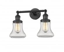 Innovations Lighting 208-BK-G192 - Bellmont - 2 Light - 17 inch - Matte Black - Adjustable Bath Vanity Light