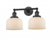 Innovations Lighting 208-BK-G71-LED - Bell - 2 Light - 19 inch - Matte Black - Adjustable Bath Vanity Light