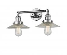 Innovations Lighting 208-PC-G2-LED - Halophane - 2 Light - 18 inch - Polished Chrome - Adjustable Bath Vanity Light