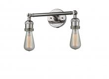 Innovations Lighting 208-PN - Bare Bulb - 2 Light - 11 inch - Polished Nickel - Bath Vanity Light