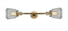 Innovations Lighting 208L-BB-G142-LED - Chatham - 2 Light - 7 inch - Brushed Brass - Adjustable Bath Vanity Light
