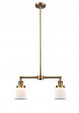 Innovations Lighting 209-BB-G181S - Canton - 2 Light - 21 inch - Brushed Brass - Stem Hung - Adjustable Island Light