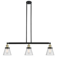 Innovations Lighting 213-BAB-G64 - Cone - 3 Light - 39 inch - Black Antique Brass - Stem Hung - Adjustable Island Light