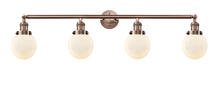 Innovations Lighting 215-AC-G201-6 - Beacon - 4 Light - 42 inch - Antique Copper - Adjustable Bath Vanity Light