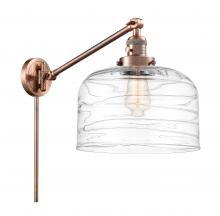 Innovations Lighting 237-AC-G713-L - Bell - 1 Light - 12 inch - Antique Copper -Adjustable Swing Arm
